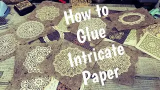 The perfect Glue for Miniature Doilies! So Easy!