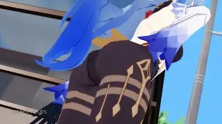 Ganyu got that booty || Genshin Impact Animation MMD