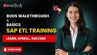 BODS Walkthrough and Basics | SAP ETL Training | Zarantech