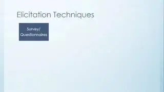 Requirements Elicitation