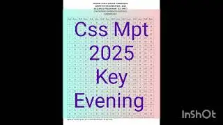CSS 2025 Mpt Answer key- Morning and Evening batch