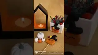 #halloween #saksıboyama #tealight #mumluk #homedecor #handmade