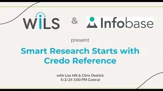 WiLS and Infobase Present: Smart Research Starts with Credo Reference