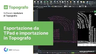 Topografo - Modulo T: Esportazione da TPad ed importazione in Topografo
