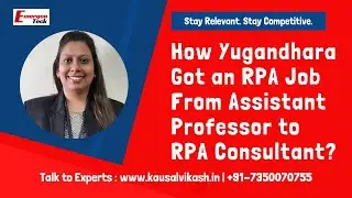 How Yugandhara Got an RPA Job From Assistant Professor to RPA Consultant?