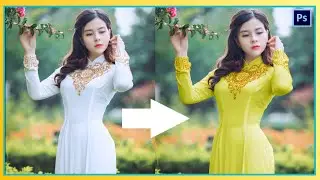 Photoshop Tutorials| How to change the color of dress in Photoshop cc || Magical tricks