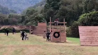 GWHS ROTC Raiders vs obstacle course / never give up!