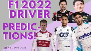 MY F1 2022 DRIVER PREDICTIONS! GASLY TO WILLIAMS!? - Keira Megan F1