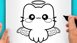 DISEGNI FACILI! COME DISEGNARE UN GATTO KAWAII (VIDEO DI DISEGNI)