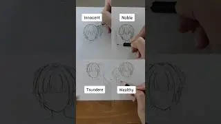 How to draw anime hair (pigtails) | girl hairstyles 