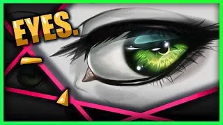 LEARN HOW TO DRAW / PAINT EYES ONCE FOR ALL !!!  DIGITAL ART PHOTOSHOP[ ART TUTORIAL ]