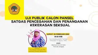 Uji Publik Calon Pansel Satgas Pencegahan dan Penanganan Kekerasan Seksual