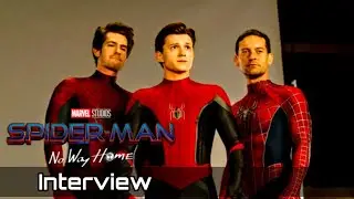 Tom Holland, Tobey Maguire & Andrew Garfield Interview #spidermannowayhome