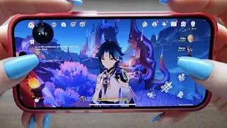 ASMR Playing Genshin Impact + gum chewing