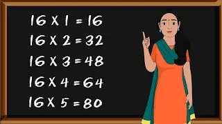 Table of 16 | Learn Multiplication | Table | Kids Education | E-Learning