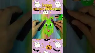 Manualidades para Halloween fáciles con palitos de helado madera paleta #SHORTS para niños