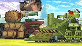Реакция на БРОНЯ КВ-44 ВЫДЕРЖИТ? КВ-44 vs Корабль-Монстр - Мультики про танки Геранд Gerand