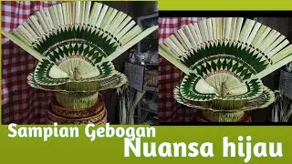 Membuat Dampian Gebogan nuansa hijau