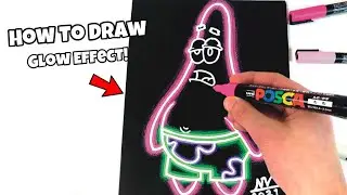 How To Draw Glow Effect! Tutorial *no airbrush needed* (