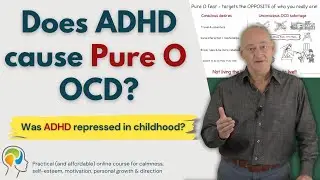 Does ADHD / ADD cause or influence Pure O (OCD scary ruminations) if repressed in childhood?