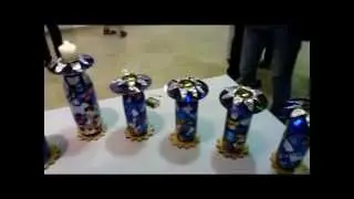 מירי ישראלי | חנוכייה אקולוגית מעוצבת מחומרים ממחוזרים שעברו מהפך מהפח