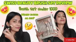 Swiss Beauty Face & Eye Makeup Brush Set 😍|| 6 Brushes multiple use || Affordable Makeup Brush Set