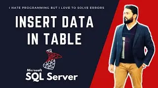 INSERT DATA IN TABLE IN SQL SERVER | IN HINDI | IN URDU | SQL SERVER BEGINNERS | I HATE PROGRAMMING