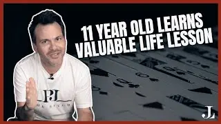 11-Year Old Boy learns a VALUABLE Lesson in Life... #poker #cardtrick #texasholdem #cardmagic #HBD