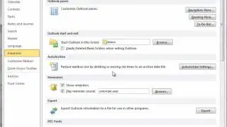 How to use Outlook 2010 AutoArchive settings.