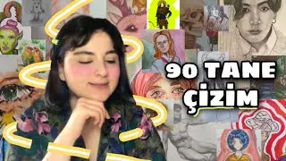 SİZDEN GELEN ÇİZİMLERİ YORUMLUYORUM | 90 tane Çizim yorumladım ✨