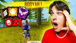 Dropping 21 Kills in My FIRST RANKED Game - Free Fire English Gameplay