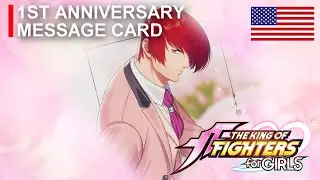 【KOF G】IORI YAGAMI 1ST ANNIVERSARY MESSAGE CARD ► English Dub