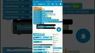 Progress dialog with progress number with Sketchware