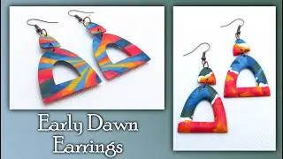 Using the Torn Paper & Dawn Cane Technique to Create Easy Polymer Clay Earrings