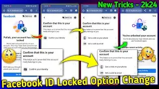 How to unlock facebook account option change 2024 | Facebook account locked how to unlock