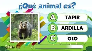 TEST ADIVINA QUE ANIMAL ES? | NIVEL BASICO🔴🔵