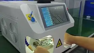 Jewelry welding machine test video for Hrannar-XT LASER