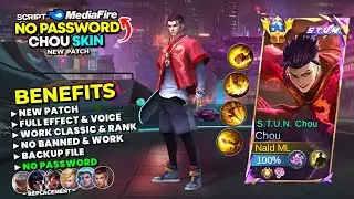 NEW Script Skin Chou Stun No Password Mediafire | Full Effect & Voice - New Patch | Mobile Legends
