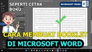 CARA MEMBUAT BUKU (BOOKLET) DI WORD