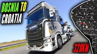 Trucking Through Country Roads From BOSNIA To CROATIA In A SCANIA 660S| ETS2 PROMODS GAMEPLAY!