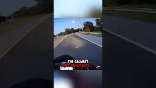 The calmest bike crash ever⁉️🤯