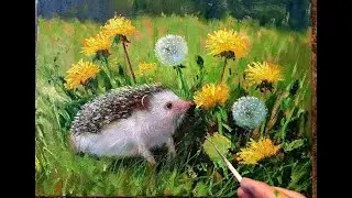 Dandelions одуванчики oil painting   #art #painting  #acrylicpainting #oilpainting