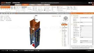 IDEA StatiCa: tutorial-5: Column splice bolted connection (unequal columns & nonbearing type)