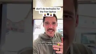 don’t do techsales for the free laptop