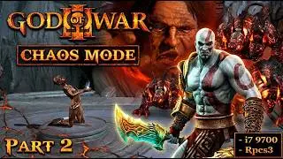 God of War III | Gtx 1050ti |  i7 9700 | Rpcs3 | Chaos Mode | Part 2✅
