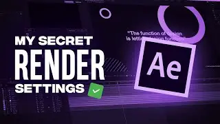 BEST Render Settings for After Effects + My Secret Settings - After Effects Tutorial - हिंदी