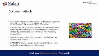 Document attach function in Dynamics GP