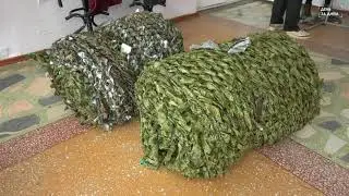 В РДК «Родина» плетут маскировочные сети для бойцов