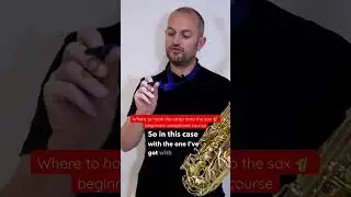 Where to hook the strap onto the saxophone 🎷 beginners sax course