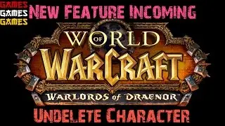 Restoring Deleted Characters to WOW ( NEW FEATURE )